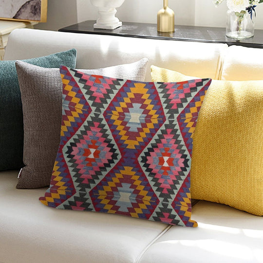 Turkish Kilim Soft Shrink-Resistant Throw Pillow