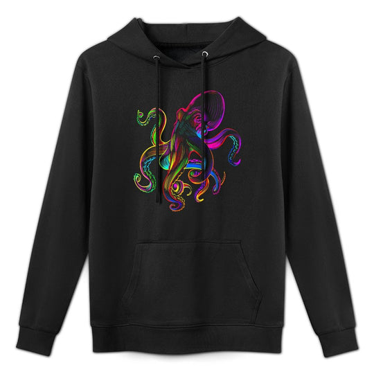 Funny Octopus Sea Monster Krakens Jellyfishes Sea Animals Colorfast Hoodie
