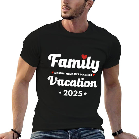 Family Vacation 2025 Making Memories Together Matching Squad  Moisture-wicking T-Shirt