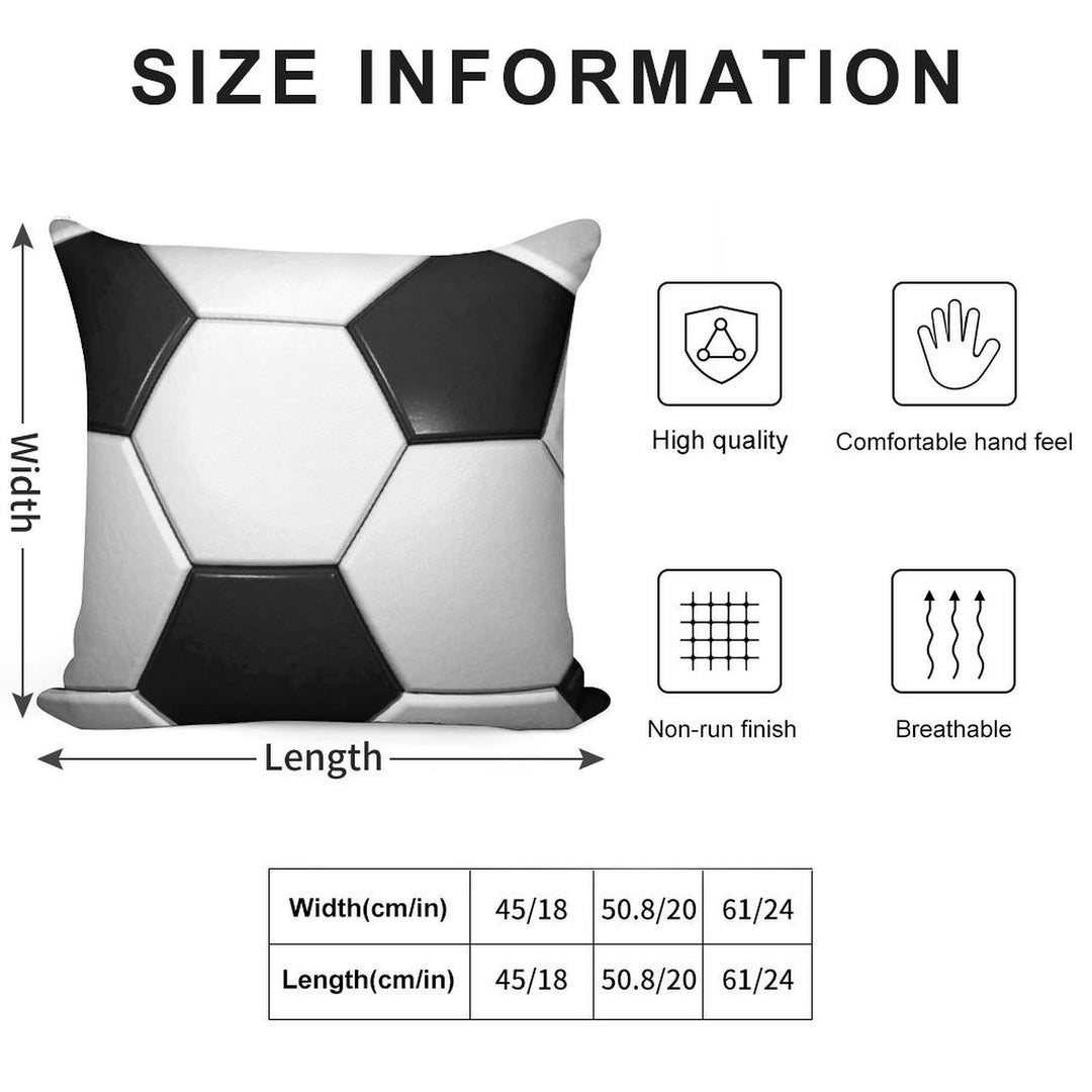 Soccer Cover, Case, Handy, Tablet, IPad, Sports, Team, Gift Soft Reinforced Edging Throw Pillow