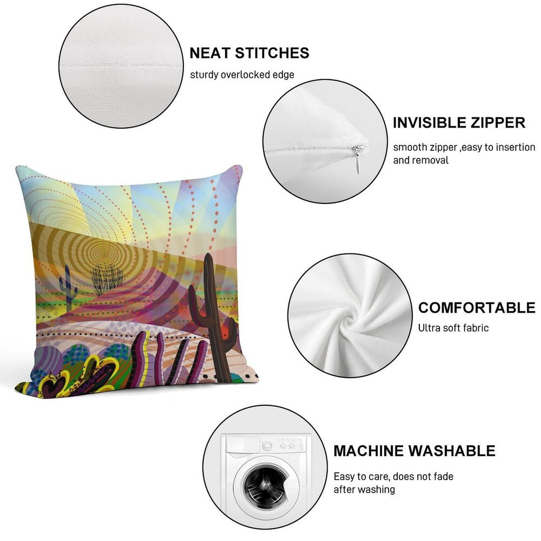 Desert Eye Soft Ultra-Soft Texture Throw Pillow