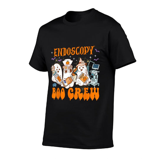 Endoscopy Nurse Halloween Anesthetist Boo Crew Squad  Eco-friendly Material T-Shirt