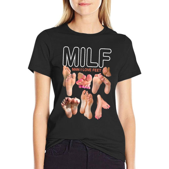 MILF Man I Love Feet Funny Sexy Inappropriate Saying Quote  Odor-resistant T-Shirt