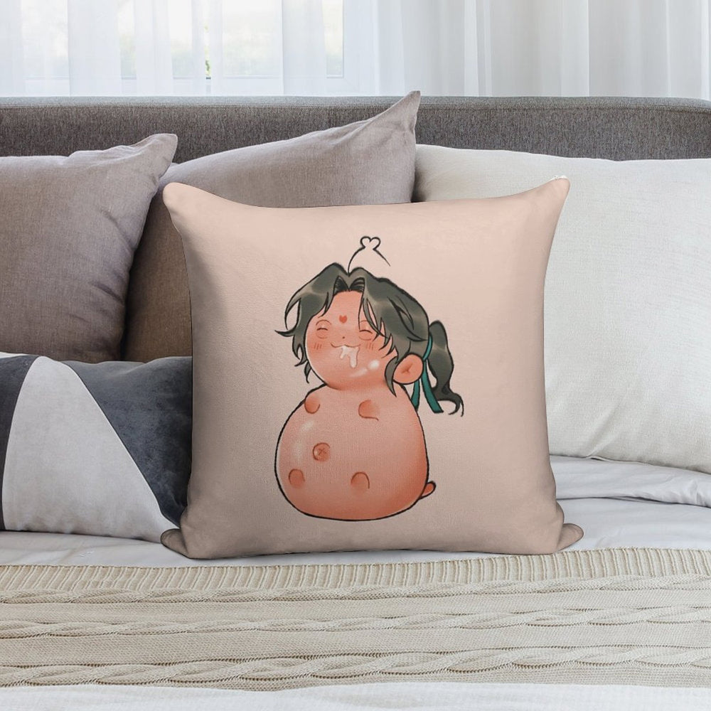 Well Fed 2 Soft Easy Maintenance Throw Pillow