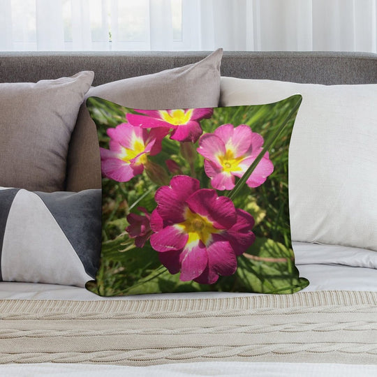 Flowers Soft Skin-Friendly Throw Pillow
