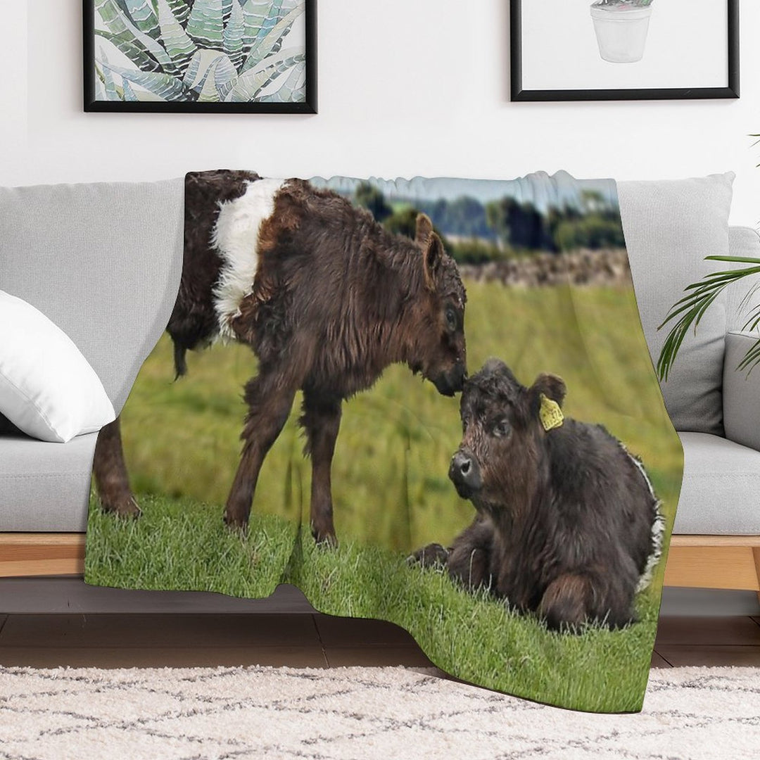 Belted Galloway Lightweight Throw Blanket