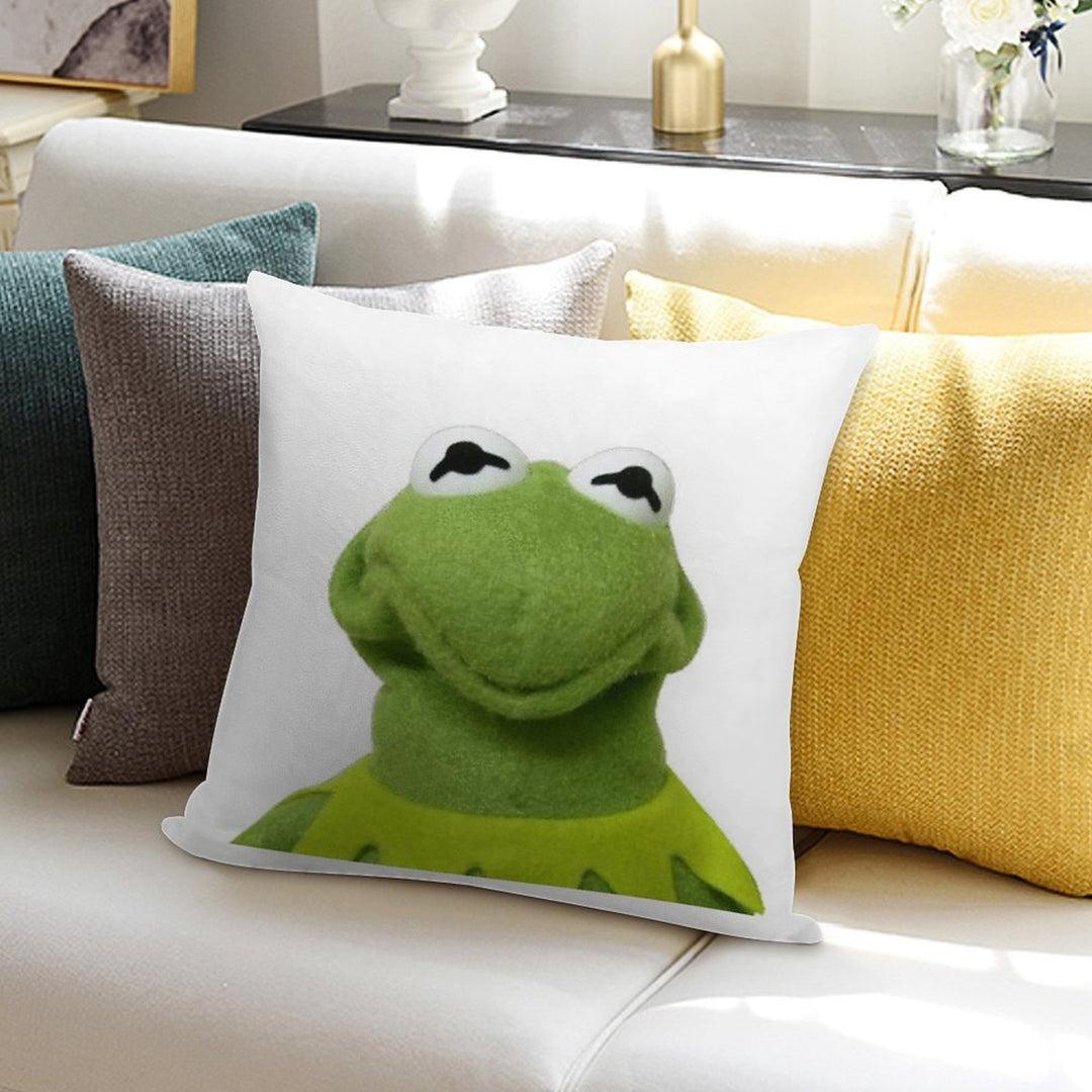 Kermit The Amphibian Soft Easy Maintenance Throw Pillow