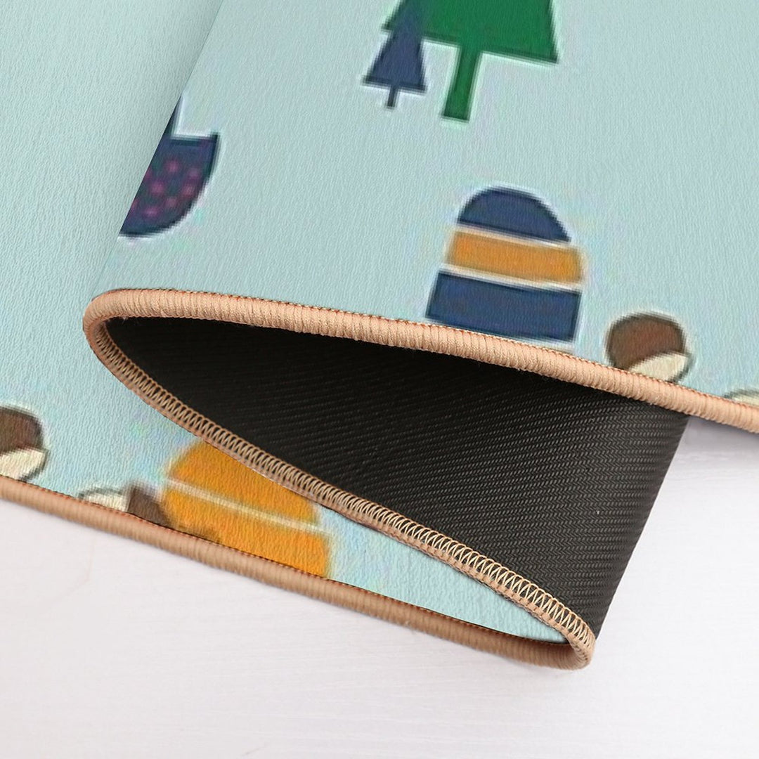 Gnome Blue  Fade-Resistant Bath Mat