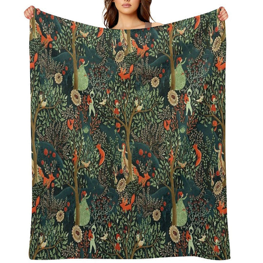 Whimsical Wonderland Shrink-resistant Throw Blanket