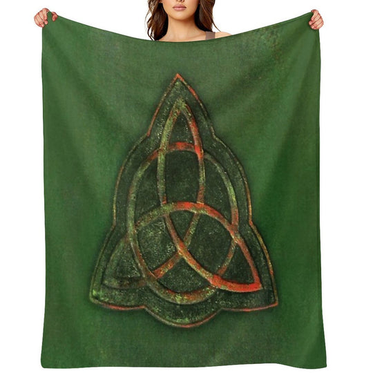 Book of Shadows - Charmed Triquetra Design Versatility Throw Blanket