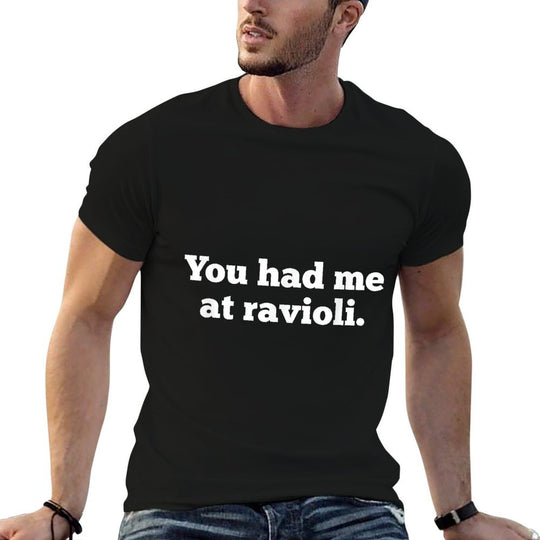 Funny Ravioli Pasta Lover Italian Food Foodie Meme Ravioli  Polyester Blend T-Shirt