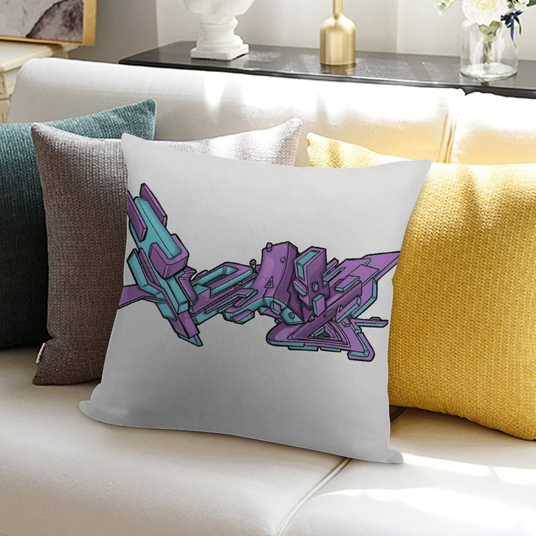 Grape Ice Soft High-Density Material Throw Pillow
