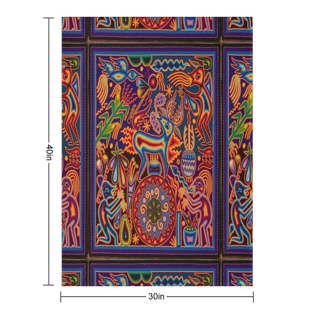 Huichol Premium Throw Blanket