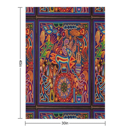 Huichol Premium Throw Blanket