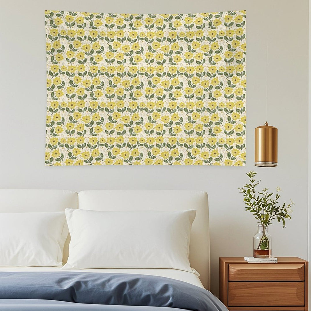 Golden Bloom Tapestry