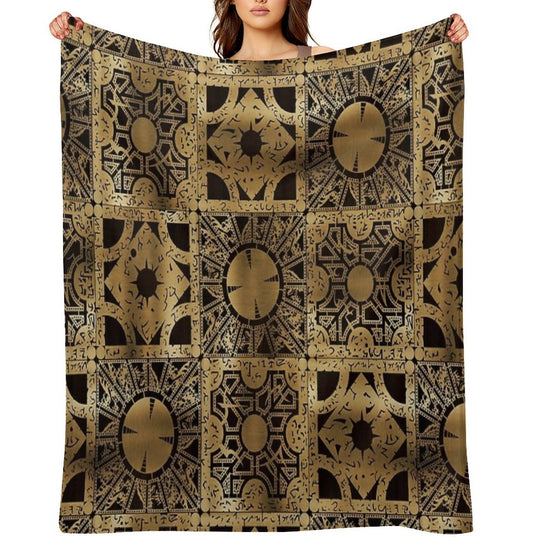 Lament Configuration Spread Shrink-resistant Throw Blanket