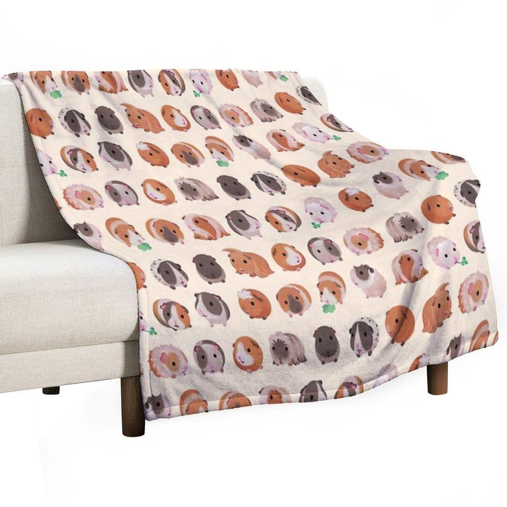 Guinea Pig Day - Bright Anti-pilling Throw Blanket