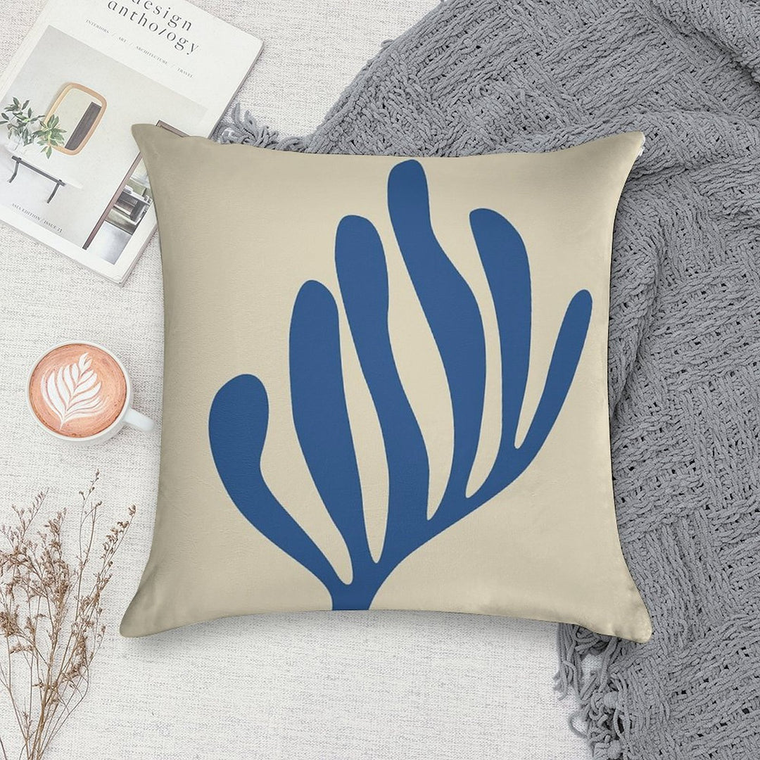Henri Matisse - The Cutouts - Blue - Matisse Exhibition Soft Hidden Zipper Throw Pillow