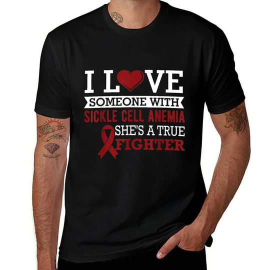 Sickle Cell Awareness Month Ribbon Gifts  Slim-fit Cut T-Shirt