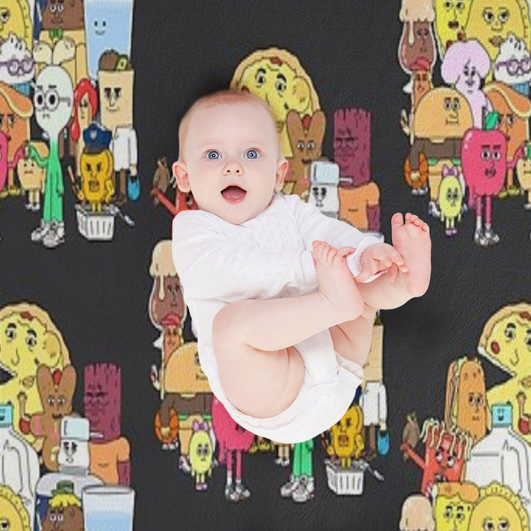 The Apple And Onion Gang Premium Throw Blanket