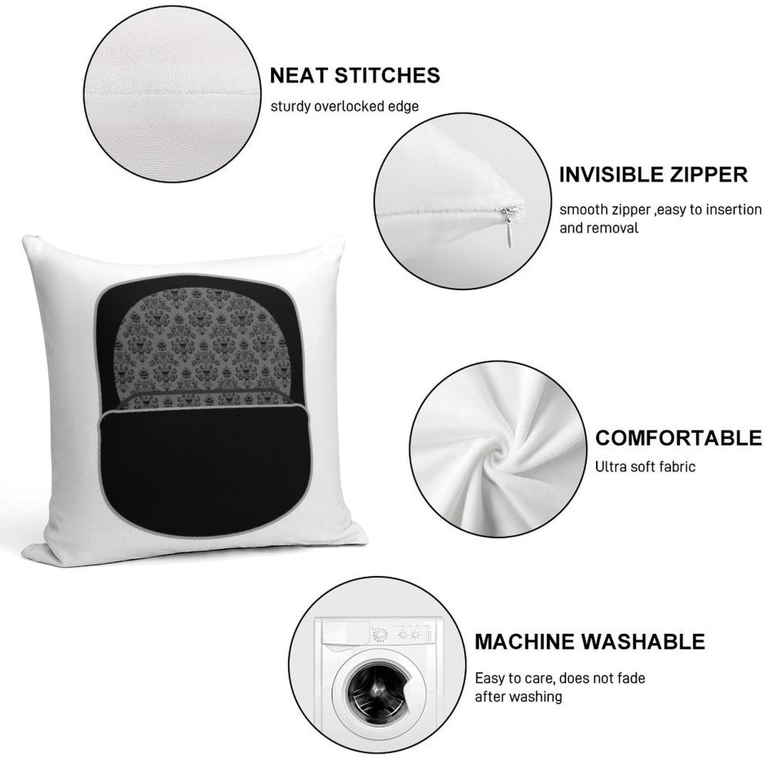 Hitchhiking Ghosts! Soft Ultra-Soft Texture Throw Pillow