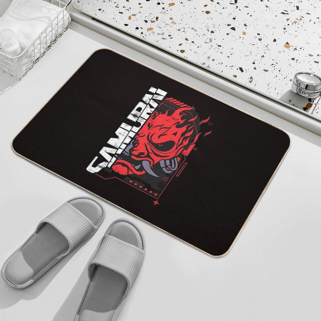 Samurai Rock Band  Pet-Safe Bath Mat