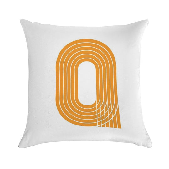 Track Life - Minimalist Runner Tee Soft Durable Construction Throw Pillow