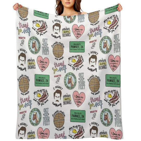 Parks And Recreation TV Show Art Quick-dry Throw Blanket