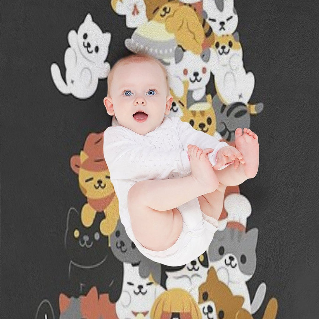 Cat Pile Durable Throw Blanket