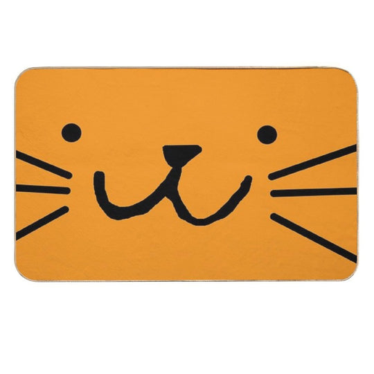 Awesome Orange Cat  Slip-Resistant Bath Mat