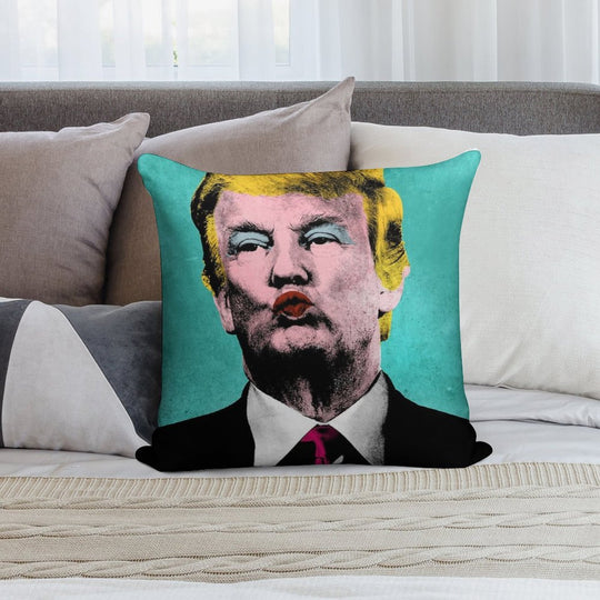 Trump Warhol Soft Anti-Pilling Throw Pillow
