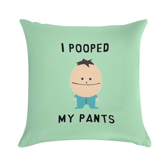 I Pooped My Pants Soft Hidden Zipper Throw Pillow