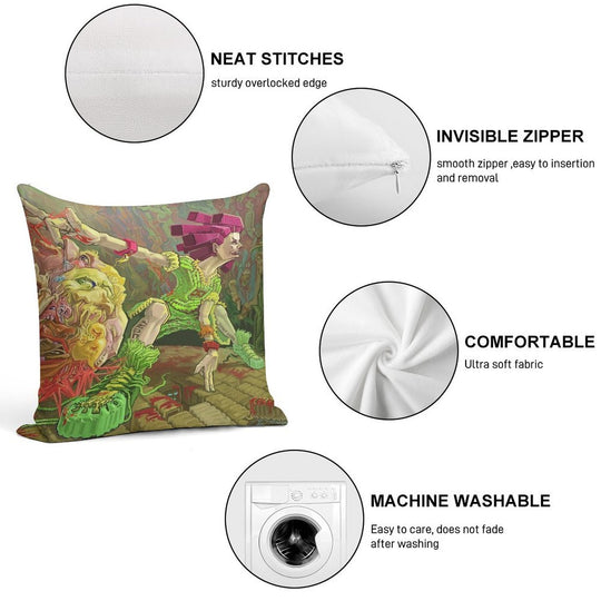 FLESH BALL!!!( Why Is Everything Alive) Soft Luxury Feel Throw Pillow