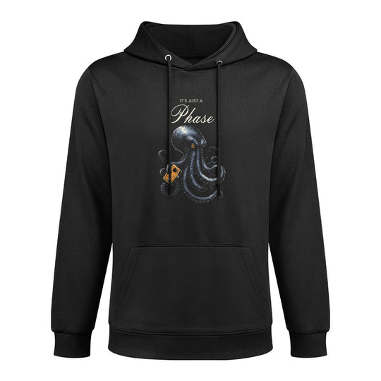 Its Just A Phase Octopus Guitar Player Effect Pedal Meme Medium-Weight Fabric Hoodie