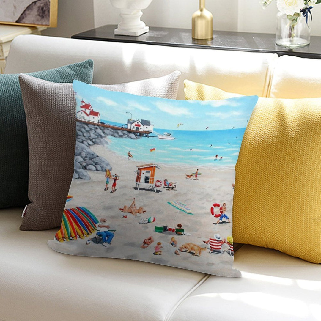 Dog Day Afternoon Soft Gift Ready Throw Pillow