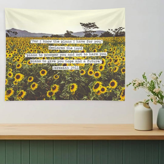 Jeremiah Sunflowers Tapestry