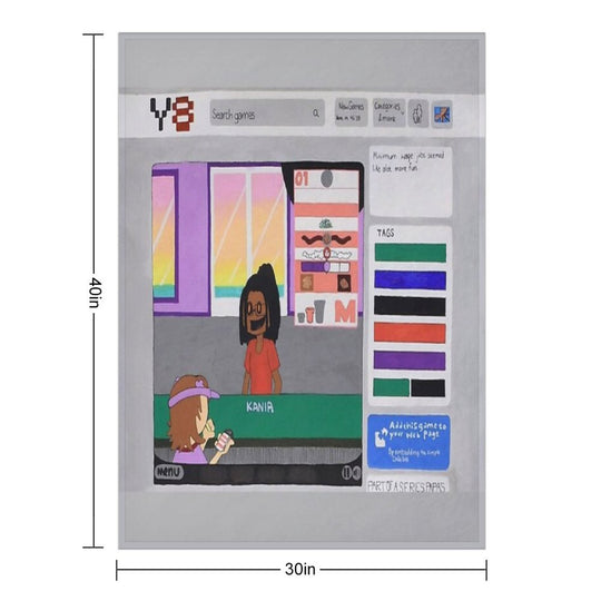 Child Labor Simulator Eco-conscious Throw Blanket