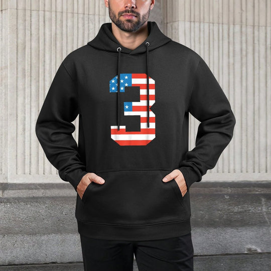 Fun 3rd Birthday US American 4th Of July Boy 3 Year Old Easy Care Hoodie