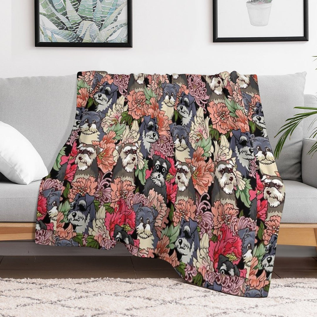 BECAUSE SCHNAUZERS Lightweight Throw Blanket