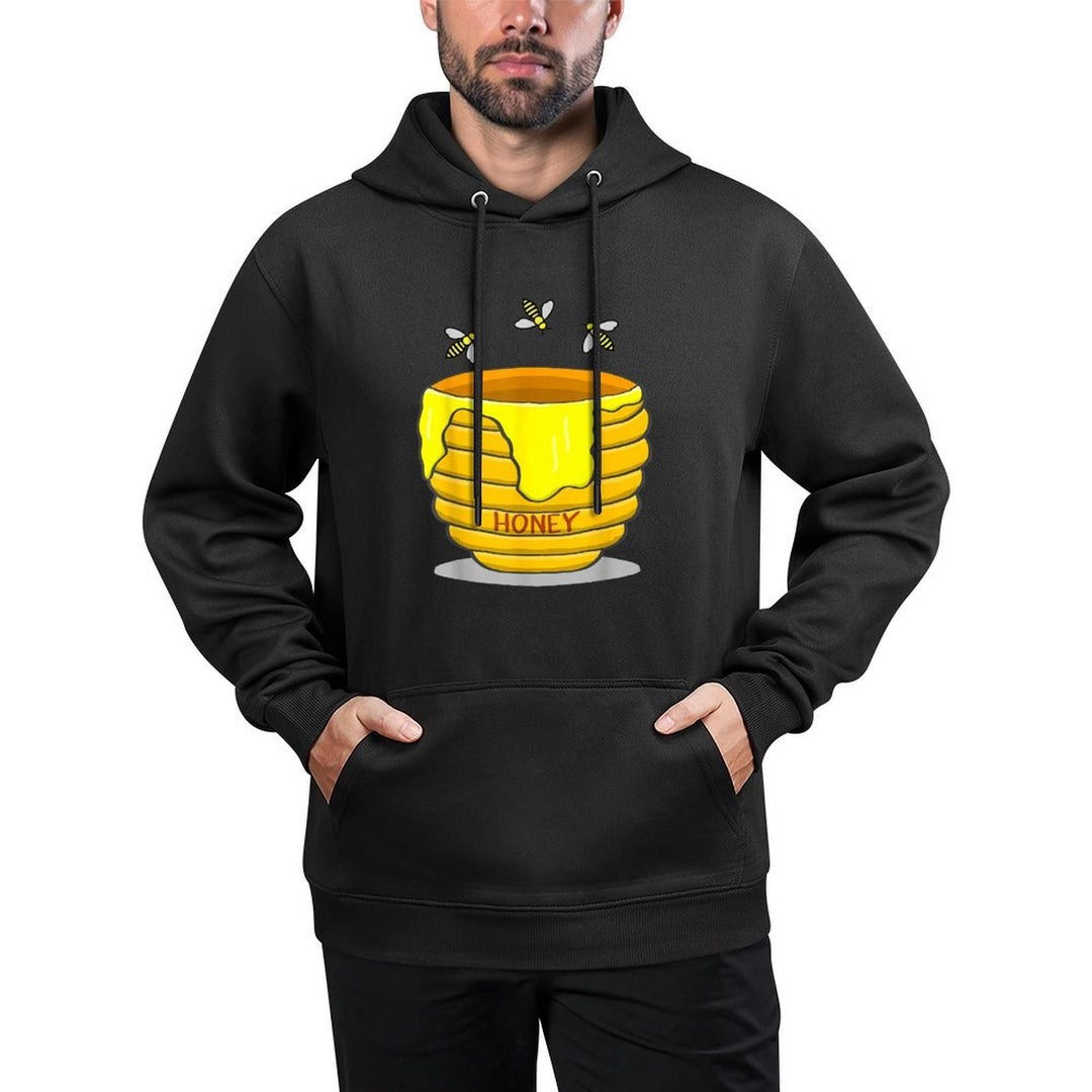 Honey Pot With Honey Bees Sweet Gift Colorfast Hoodie