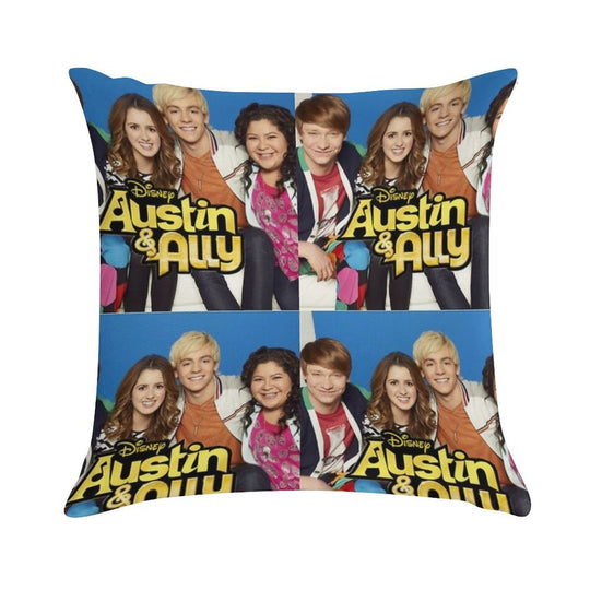 Austin & Ally Merch Soft Shrink-Resistant Throw Pillow