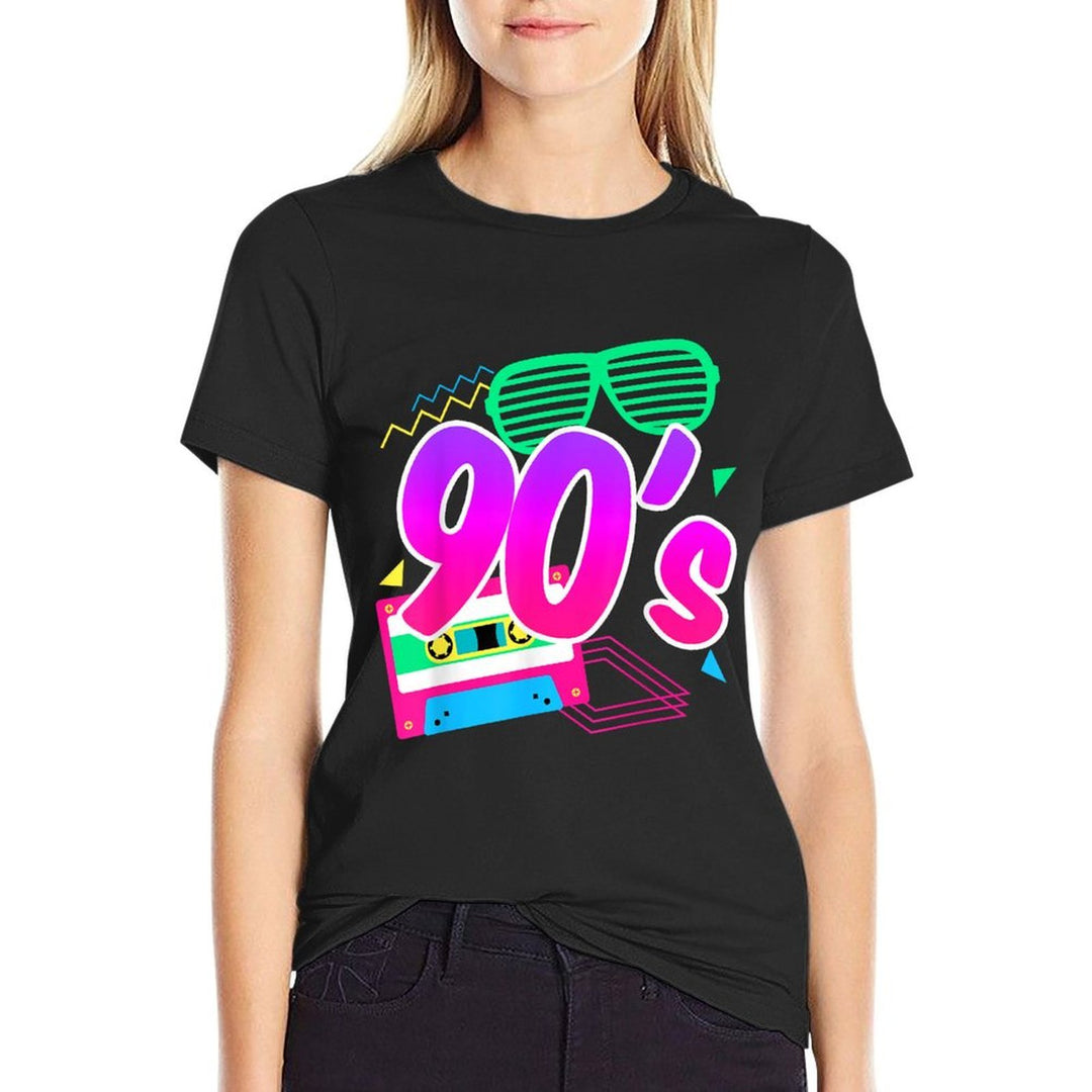 1990s 90s Retro I Heart The Nineties  Stretchy T-Shirt