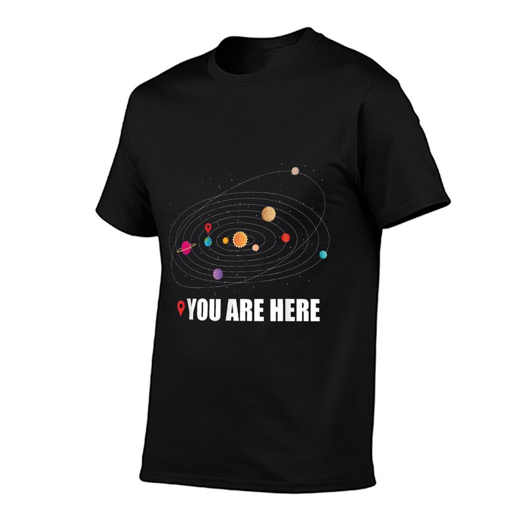 YOU ARE HERE Map Marker Planet Earth in Solar System Meme  Breathable T-Shirt