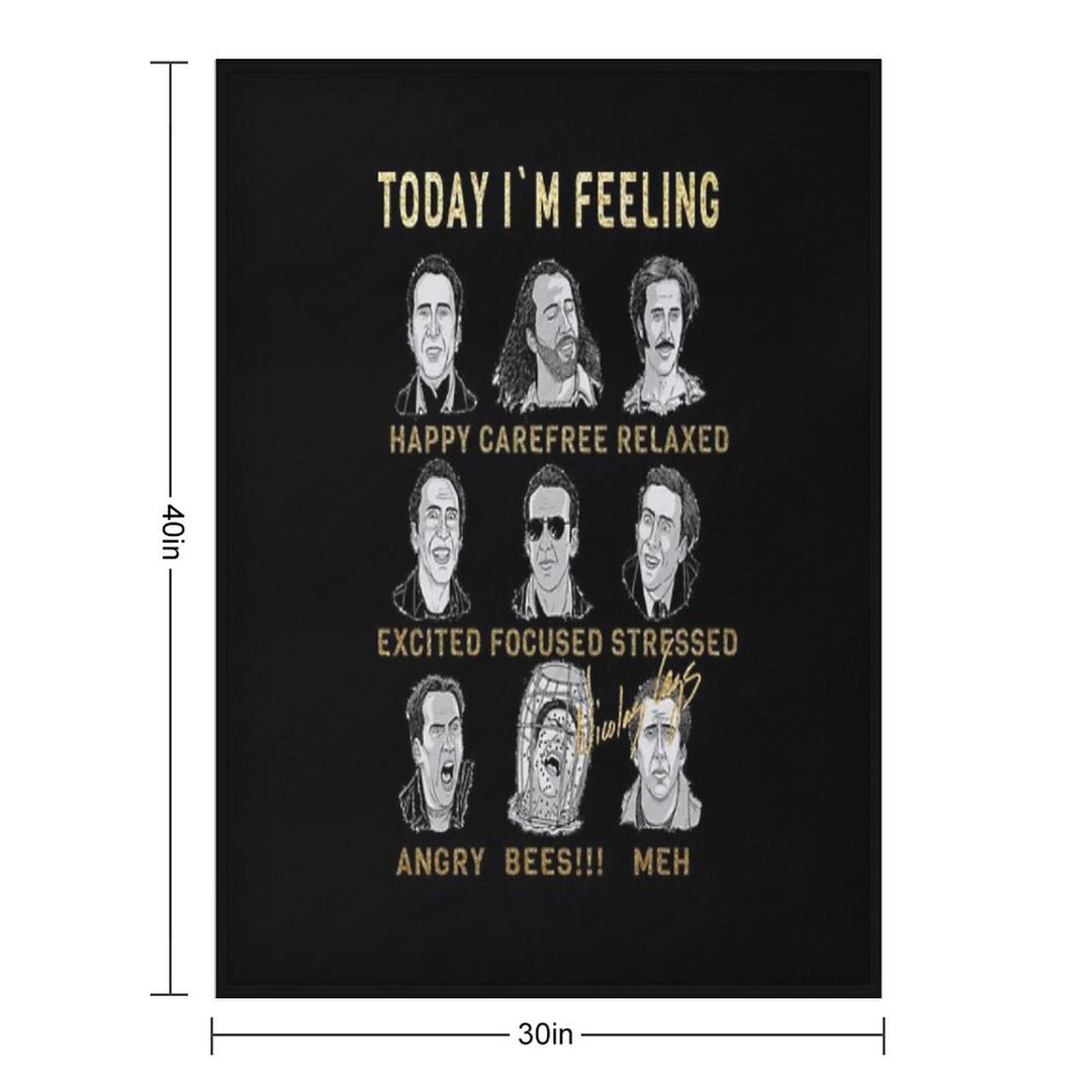 Nicholas Cage - Nicolas Cage - Nick Cage - Nic Cage Lightweight Throw Blanket
