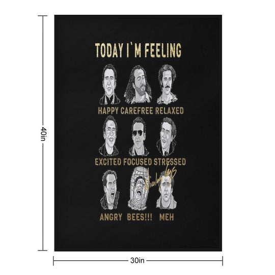 Nicholas Cage - Nicolas Cage - Nick Cage - Nic Cage Lightweight Throw Blanket