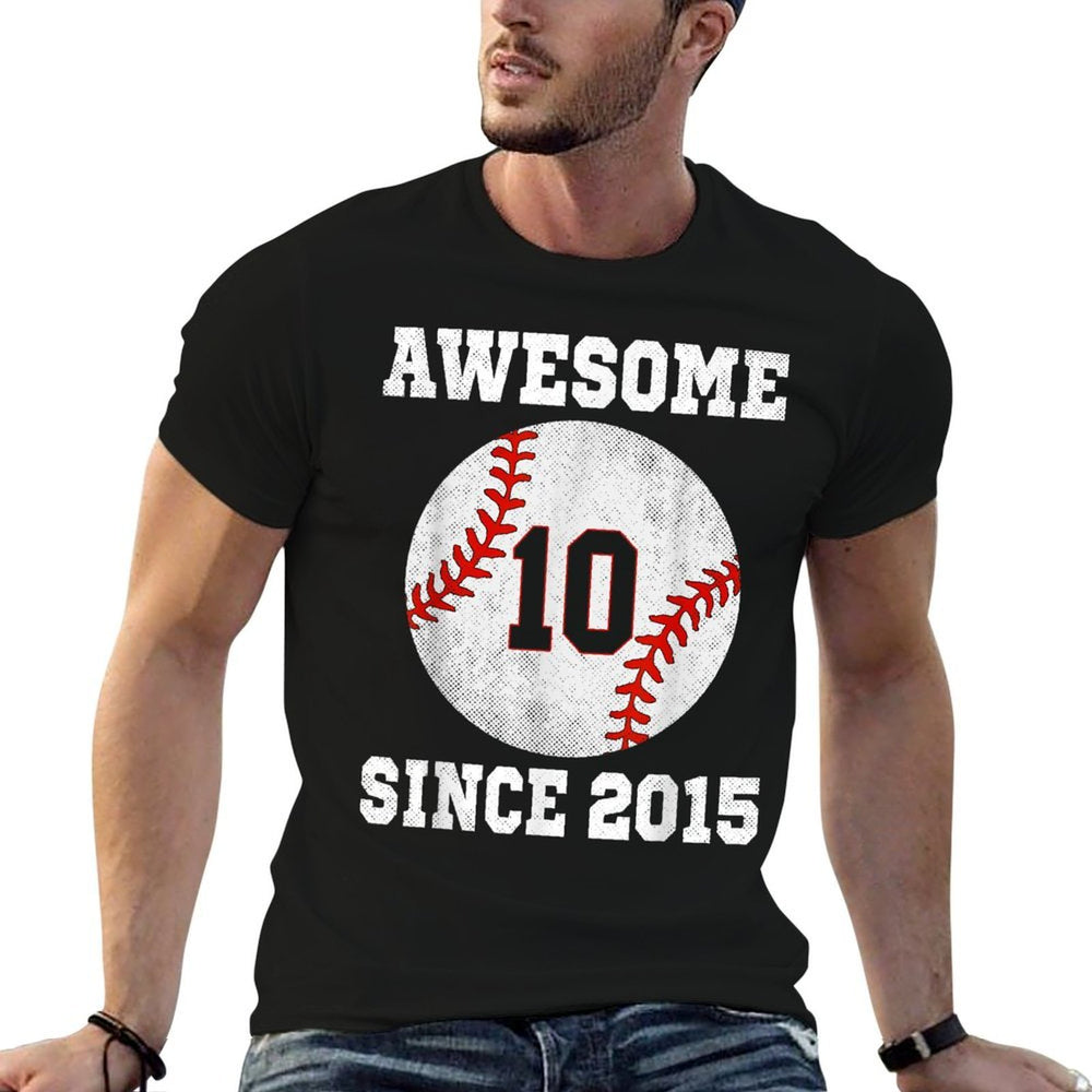 10th Birthday Baseball Player 10 Years Old Vintage Sports  Quick-drying T-Shirt
