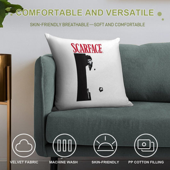 Scarface Original Soft Skin-Friendly Throw Pillow