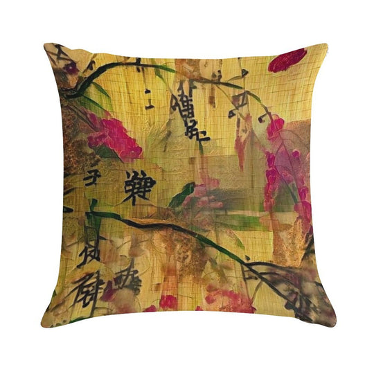Oriental Painting. Japanese Style Soft Ultra-Soft Texture Throw Pillow