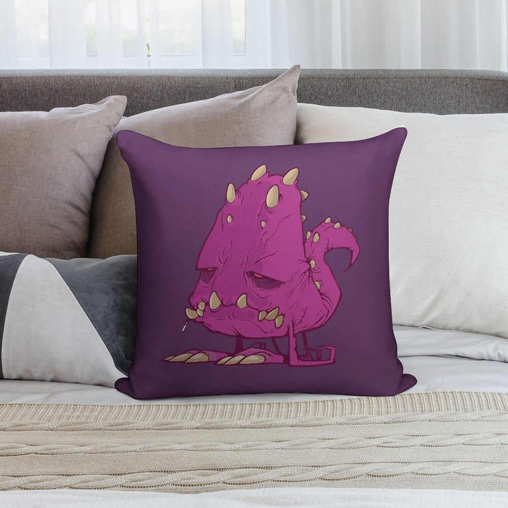 Monster-vector Soft Multiple Sizes Throw Pillow