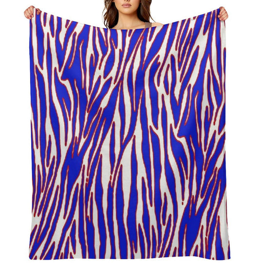 Zuba Print Pattern Eco-conscious Throw Blanket
